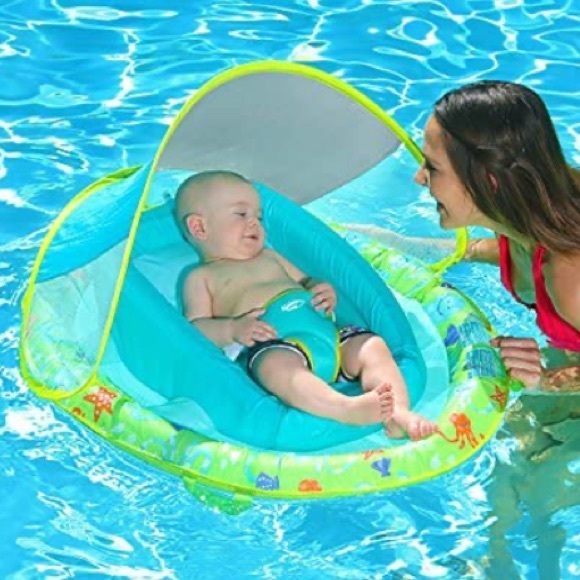 SwimWays Infant Spring Float Inflatable w/Canopy - Picture 1 of 8